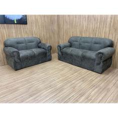 Sofá 2 e 3 Lugares Cinza 605 Viena