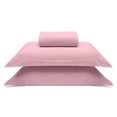 Jogo de Lençol King Algodão 3 peças Rolinho Malha Image Liso Buettner