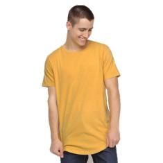 Camiseta Amarelo Mostarda Longline Masculina 100% Algodão Di Nuevo, Am
