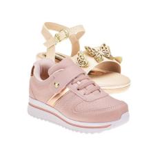Tenis Infantil Menina e Papete de Infantil - KIT 2 PARES Tam 24 ao 34 