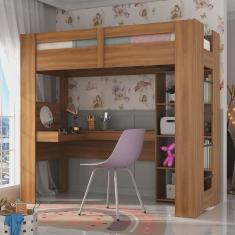 Cama Juvenil Montreal com Escrivaninha Multifuncional