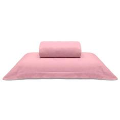 Jogo De Cama Buettner Solteiro Malha Liso 2 Peças Image Rose