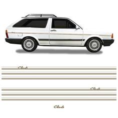 Faixa Parati Club 1989 Adesivo Friso Marrom Lateral/Traseiro - SPORTIN