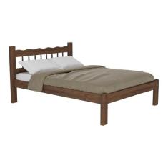 Cama Casal Madeira Maciça para Colchão 128/138X188cm Capri Multimóveis