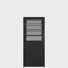 Porta de Alumínio com Basculante 210x80cm Lado Direito Hale Esquadrias