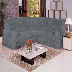 Capa de sofá de Canto Dodigo 01 Peça - Cinza