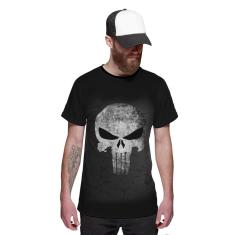 Camiseta O Justiceiro Caveira The Punisher Black-Masculino