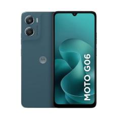 Smartphone Motorola G06 Azul 256GB Tela 6.88 Dual SIM Câmera 50MP