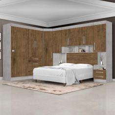 Dormitório Modulado Georgia JA Para Cama Box 1,38M Casal