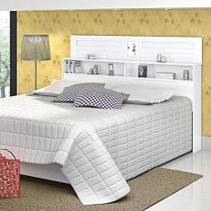 Cabeceira Box Casal Florença 1.40 Branco - Vitamov