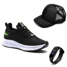 Tênis Esportivo Masculino Treino Academia Fitness Leve Confortável + R