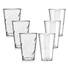 Kit 3 Copos Twister 700Ml E 3 Copos Big Drink 550Ml Acrílico - Krystal