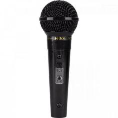 Microfone Sm58 P4 Preto Brilhante Leson