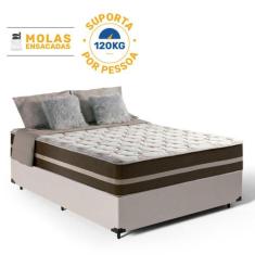 Cama Box com Colchão de Molas Ensacadas Classic Viúva 128 cm - Lucas C