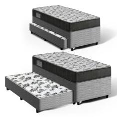 Cama Box Bicama com Colchão de Espuma D33 Ortobom ISO 100 Auxiliar de 