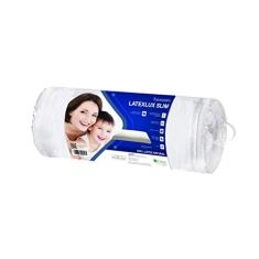 Travesseiro Latexlux Slim Theva, 100% Látex Natural, Branco, para fronha 50 x 70 cm