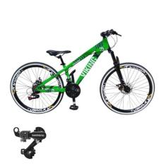Bicicleta Aro 26 Vikingx Tuff 25 Cambio Shimano Traseiro 21v Mtb Freer