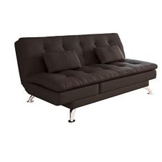 Sofá-Cama Casal 3 Lugares Amanda Corino Café