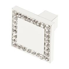 Puxador Cristal - IL 4405 - Cromado - 26MM