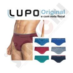 Cueca Lupo Slip Fio Texturizado Microfibra 624 - Kit 6