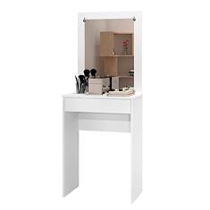 Penteadeira Sofie Com Espelho 1 Gaveta Branco