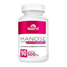D-Manose com Cranberry 500 mg 90 Cápsulas Só Natural