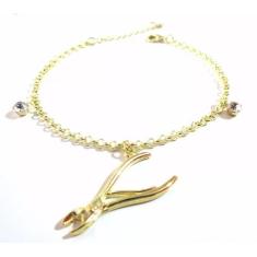 Pulseira Curso Manicure Alicate Cutícula Folheado 18k - Milena Folhead