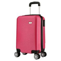 Mala De Viagem Bordo Pequena 10kg P+ Em Abs Padrão Anac - EAGLE, Rosa 