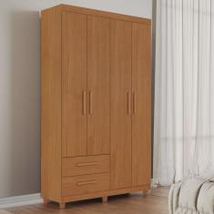 Guarda Roupa Solteiro 4 Portas 2 Gavetas Califórnia