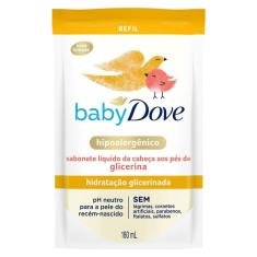 Sabonete Líquido Glicerina Baby Dove Hidratação Glicerinada 180ml Refil