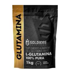 L - Glutamina 1Kg - 100% Pura Importada - Soldiers Nutrition
