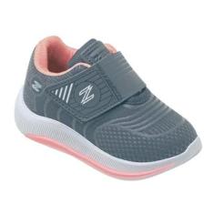 Tênis Menina Calce Fácil Ajuste Tiras Duplas Aderentes 51YX-Feminino