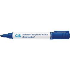 Kit 4 Un Marcador De Quadro Branco Recarregável Cis Azul