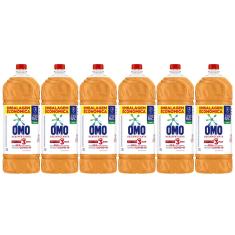 Desinfetante Omo Uso Geral Pinho 1,75L - 6 Unidades