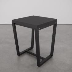 Banqueta Estilo Industrial Concept CabeCasa MadeiraMadeira Preto Trama/Preto