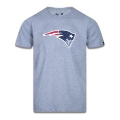 Camiseta Nfl New England Patriots Marinho Mescla Cinza New Era