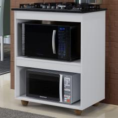 Armário de Cozinha para Cooktop 5 Bocas Turim Branco - Kaiki Móveis