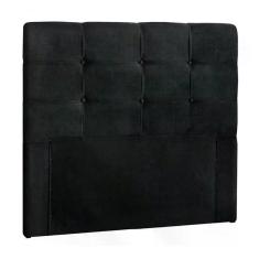 Cabeceira Solteiro 90cm Daiana Suede Negro Id Suede Negro