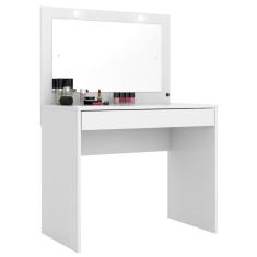 Penteadeira Camarim c/ Espelho 1 Gaveta Atraente D02 Branco