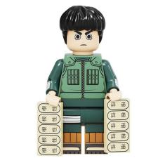 Boneco Blocos De Montar Rock Lee Naruto Mangá
