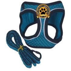 Peitoral coleira colete  pet + guia reflexivo premium anti-fuga - INVI