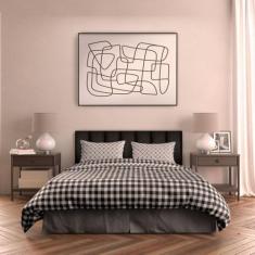 Kit Cabeceiras Adesivas de Cama Box Casal Queen King Cerquinha Estofad