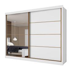 Guarda Roupa Sevilha 2 Portas de Correr Casal 6 Gavetas mdf Mademarcs