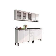 Kit De Cozinha Completa 4 Peças Gourmet (2 Armários + 2 Balcões) C4p71 Branco - Bertolini