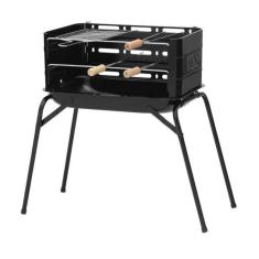 Churrasqueira Mor Montana 3005 Em Aço Fácil De Montar Com Grelha E 3 Espetos Preto