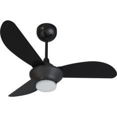 Ventilador De Teto Ventisol Mistral 3 Pás Preto Bivolt [f002]