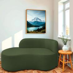 Divã Recamier Orgânico Tokyo 200cm Lado Esquerdo Linho - Amarena Móvei