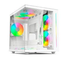 Gabinete Gamer C3Tech Gaming Aquarius MT-G810WH, Mini Tower, Micro ATX