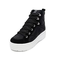 Tenis Feminino Via Marte Flatform Abotinado REF: 22-7401 NOBUCK-NYLON