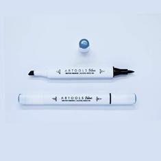 Marca Texto Artools Pictom Pontas Broad e Brush Azul B234